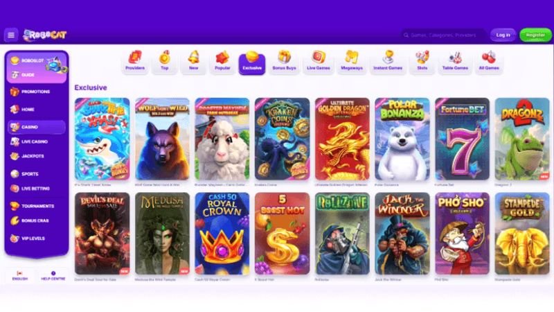 Robocat casino bonus